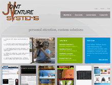 Tablet Screenshot of jointventuresystems.com